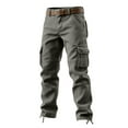 thumbnail image 3 of COSFO Cargo Pants for Men Green Work with Multi Pockets Athletic Straight Leg Pants Hiking Outdoor Relaxed Fit Trousers Mens Pants, 3 of 4