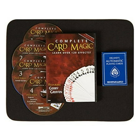 Magic Makers Ultimate DVD Kit - Complete Card Magic 7 Volume Set on 4 DVDs - Teaches Over 120 Card Trick Effects with Delands Automatic Deck and a Performance