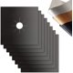thumbnail image 1 of Paquete de 8 protectores reutilizables para estufa de gas, cubiertas para quemadores de estufa, protectores antiadherentes resistentes al calor para la parte superior de la estufa (negro), 1 of 5