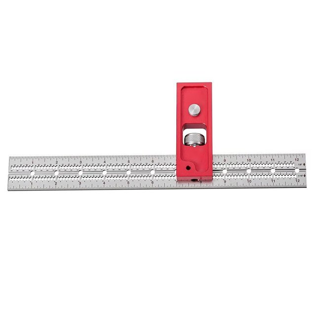 Speravity Regla de para carpintería, calibre de línea de marcado, carpintero de de acero inoxidable, 30 cm, ángulo Type2 NO2