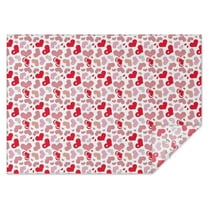 Love Heart Red Valentine's Day Table Cloth,Wrinkle Resistant Table Cover with Polyester,Waterproof Reusable Tableclothes for Home Decor Summer Spring Picnic Dining Holiday (Rectangle,60x84inch)