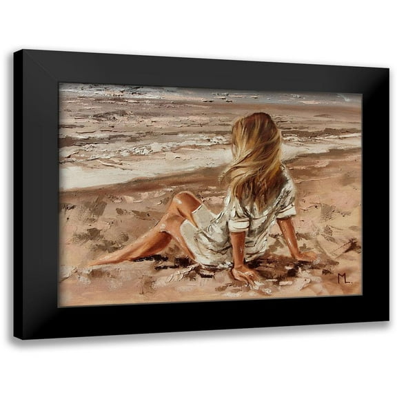 Luniak, Monika 14x12 Black Modern Framed Museum Art Print Titled - My Place by the Sea