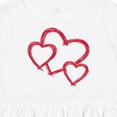 thumbnail image 4 of Inktastic Three Red Hearts Girls Toddler Dress, 4 of 5