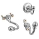 thumbnail image 5 of 2pcs Abrazaderas Colgante de Pared Puerta Ganchos Borla Holder de Percha Color Plata Yotijar Retenciones, 5 of 10