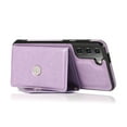 thumbnail image 5 of Dteck Crossbody Wallet Case for Samsung Galaxy S23,Shockproof Leather Card Slots Pocket Case Hybrid Rubber Kickstand Cover with Shoulder Strap,Purple, 5 of 6