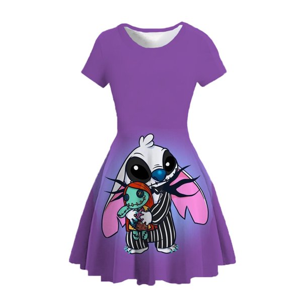 Halloween Disney Stitch bruja calabaza fantasma princesa vestido juego de rol chica fiesta Vesido vestido niña Festival carnaval disfraz Bi120 heqiyong CONDUJO