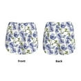 thumbnail image 5 of Lsque Blue Flax Flowers Printed Women's Running Shorts with Liner Pockets,Elastic Quick Dry Workout Athletic Gym Yoga Shorts,Womens High Waist Shorts-XX-Large, 5 of 9
