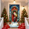 thumbnail image 6 of PuSpu Christmas Door Cover 35x72 Inch 1pc Multicolor Polyester Santa Claus Hanging Door Curtain Wall Tapestry Holiday Party Decoration Durable Festive Indoor Outdoor Decor, 6 of 6