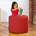 thumbnail image 4 of Jaxx Spring Modular Pouf Classroom Bean Bag Seat, Premium Vinyl - Red, 4 of 5