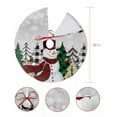 thumbnail image 7 of Gray Omber Snowman Christmas Christmas Tree Skirt 36 Inches Large Christmas Skirt Tree, Xmas Tree Winter Snowman Tree Skirt Christmas Decorations for Fireplace Party Holidays Indoor Outdoor, 7 of 7