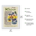 thumbnail image 2 of Kairo (Cairo) Egypt - via Beirut with Clipper Planes - Pyramids - Pan American World Airways - Vintage Airline Travel Poster c.1953 - Japanese Unryu Rice Paper Art Print (Unframed) 12 x 16 in, 2 of 4