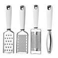 thumbnail image 5 of Opvise Hand Held Cheese Grater Set with Ergonomic Handle Rustproof Corrosion Resistant Food Preparation Potato Cheese Grater Vegetable Shredder White, 5 of 8