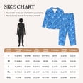 thumbnail image 4 of Balery Cute Shark Conjunto de Pijama con Estampado para Mujer, Conjunto de Dos Piezas con Manga Larga, Ropa de Dormir Suave con Bolsillos, Pijamas Cómodos-X-Large, 4 of 7