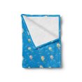 thumbnail image 2 of Children Soft Flannel Fleece Blanket, Fairies in the Sky Flying Fantasy Girls Cheerful Little Elves Cartoon, Cozy Plush for Indoor and Outdoor Use, 60" x 80", Azure Blue Multicolor, by Ambesonne, 2 of 5