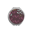 thumbnail image 1 of Dark Flower Paint Hand Compact Mirror Round Portable Pocket Glass, 1 of 3