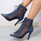 thumbnail image 4 of Guardurnaity Sandalias de tacón alto de lona para mujer, elegantes zapatos de baile de malla con encaje, zapatos de baile latino, zapatos de baile Calzado azul cuarenta y tres, 4 of 6