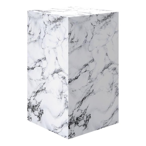 Inspire Contemporary ECC Concrete Tall Accent Table - White
