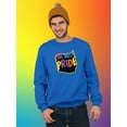 thumbnail image 2 of Live With Pride Colorful Banner Sweatshirt Men -Smartprints Designs, Male Large, 2 of 4
