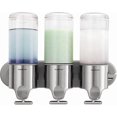 thumbnail image 1 of Bomba de ducha simplehuman de triple montaje en pared con 3 dispensadores de 450 ml, 1 of 2