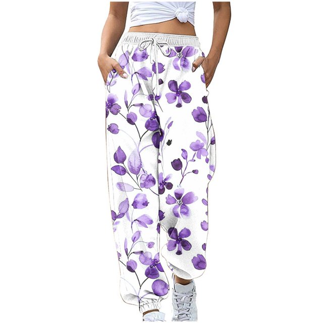 Birdeem Women Loose Casual Printed Pocket Drawstring Pants