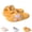 Yellow, variant on Cute Cat Paw Slippers for Women Men, Summer Anti-Slip Thickened Slides Animal Shoes House Shower Sandals Indoor Outdoor