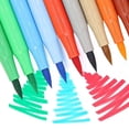 thumbnail image 5 of 36 Colors Fluorescent Glitter Gel Pens, Dual-Tip for Scrapbook Lettering, Fine Point for Adult Coloring Books, Sparkly Ink, Rainbow Assortment, 36 Pack, 5 of 8