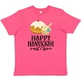 thumbnail image 3 of Inktastic Happy Hanukkah Dreidel Donut Youth T-Shirt, 3 of 5