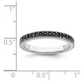 thumbnail image 5 of 925 Sterling Silver Stackable Expressions Marcasite Band Size: 7; for Adults and Teens; for Women and Men, 5 of 5
