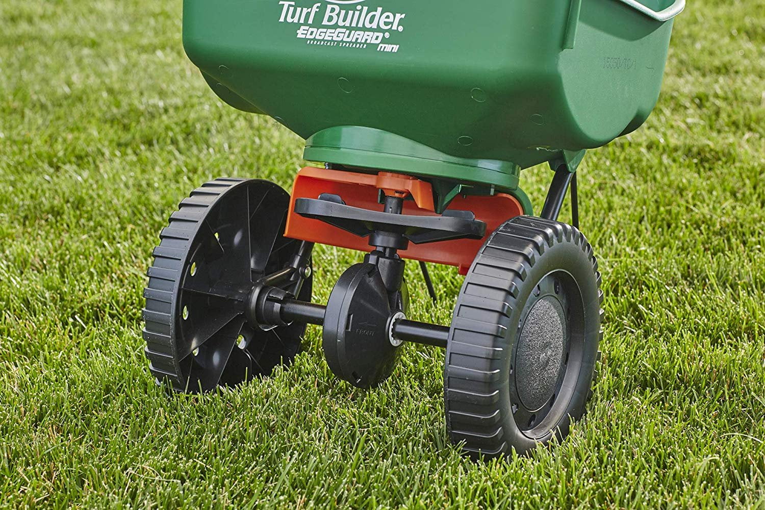 Buy Scotts Turf Builder EdgeGuard Mini Broadcast Spreader Spreads Grass Seed, Fertilizer and