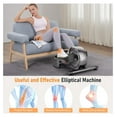 thumbnail image 6 of Under Desk Elliptical Elliptical Exercise Machine Ellipse Leg Exerciser with LCD Display 8 Adjustable Resistance Levels Quiet for Forward and Reverse Direction for Adult, 6 of 8