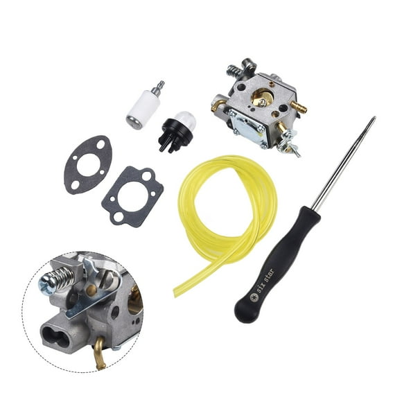 LEFU for 584901401 Carburetor Kit with Fuel Hose for 525L 525LS Trimmer, Compatible with for 325HE3 325HE4 525RXT, Includes Primer Bulb, Fuel Filter, Gaskets and Screwdriver