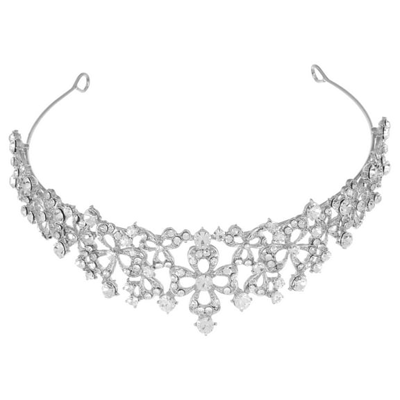 WHAMVOX Bridal Tiara Crystal Princess Crown Rhinestone Wedding Hair Accessory Women Mermaid Tiara Formal Event Crown Cosplay Tiara Mermaid Party Decorations