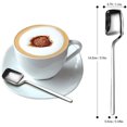 thumbnail image 2 of Espresso Spoons, 5.6 Inch Stainless Steel Mini Spoons Tea Spoons Small Spoons, Coffee Spoons Dessert Spoons Honey Spoons Coffee Small Spoons, 6 Pack, Silver, 2 of 4