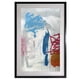 thumbnail image 1 of Cuadro de decorativo pintado 100% a mano colección abstractos 4 vistas enmarcado con madera y vidrio, 1 of 5