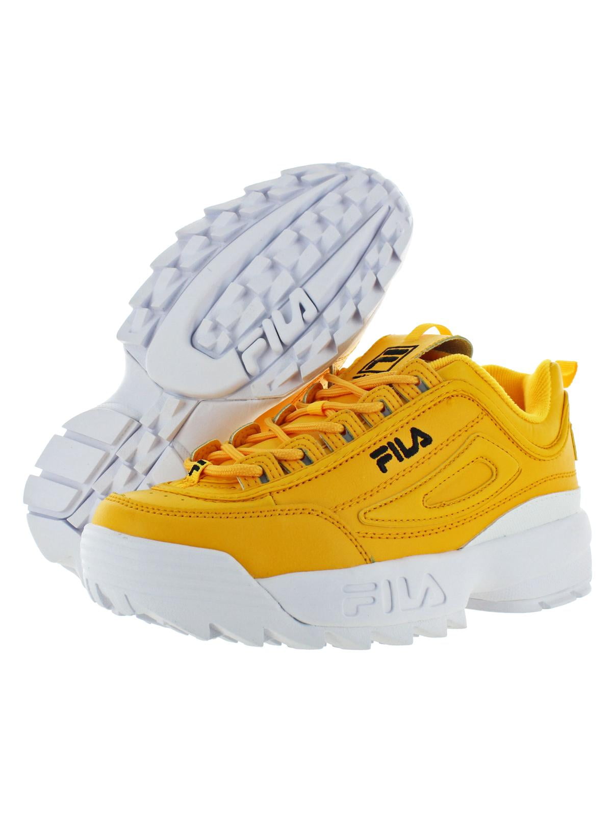 yellow fila sneakers