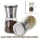 thumbnail image 2 of Cateissary Molino de sal y pimienta Manual de vidrio inoxidable, 2 uds., agitador blanco, molinillo de especias, proveedor de cocina Cocina y Comedor Cateissary JJ15091-00B, 2 of 6