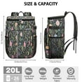 thumbnail image 3 of Travel Cooler Bag - Pioneer Flower Floral Print Pattern Camping Beer Cooler Backpack with Bottle Opener- Waterproof Insulated Picnic Backpacks - Cooler Bag for Beach, 3 of 6