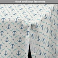 thumbnail image 4 of Anchor Dog Crate Cover, Yachting Theme Pattern with Abstract Ocean Waves and Blue Stars, Easy to Use Pet Kennel Cover for Medium Large Dogs, 35" x 23" x 27", Beige Blue Pale Blue, by Ambesonne, 4 of 6