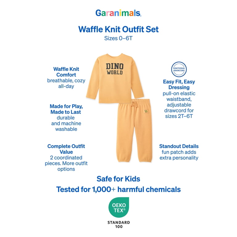 Garanimals Baby & Toddler Boy Waffle Knit Thermal Set photo 7