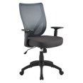 thumbnail image 1 of Serta Travaille la Production Moderne Chaise de Bureau en Maille Grise avec Base en Nylon, 1 of 5