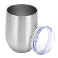 thumbnail image 1 of Vasos De Vino De 12 Oz, Reducción De Salpicaduras Fácil De Limpiar Copa De Vino De Acero Inoxidable Diseño Delicado Para El Hogar ANGGREK Otros, 1 of 8