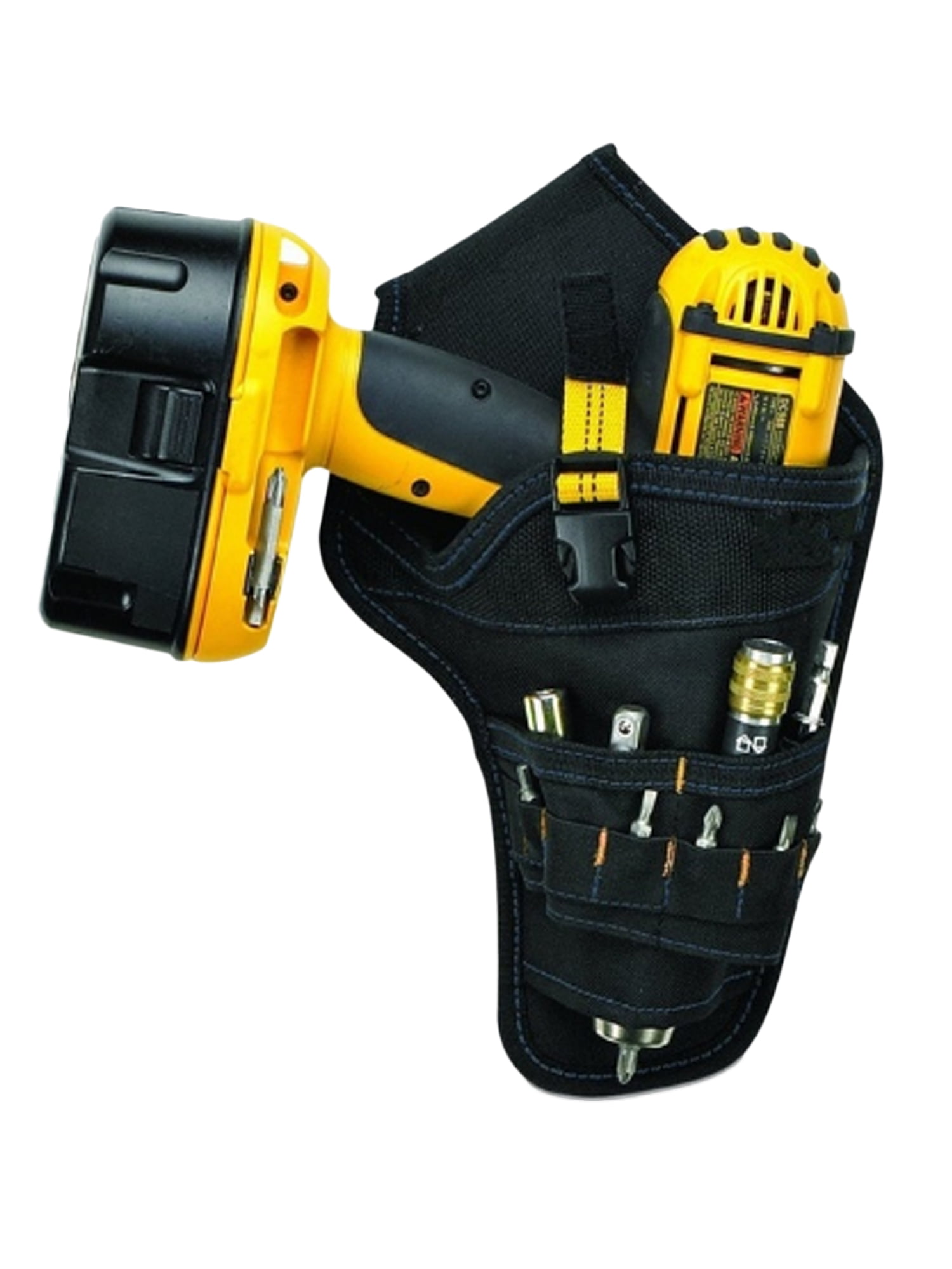 Pocket For Drill Holster Cordless Tool Holder Heavy Duty Belt Pouch Bag Black 