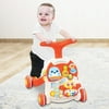 Jpgif 2 In 1 Piano Baby Learning Walker Study Desk With Sound & Light