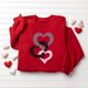 thumbnail image 5 of Blusas y camisas de manga larga con cuello redondo Estampado para niños Estampado de manga larga Casual Suelto Forro polar para mayor calidez Sudadera con capucha de manga larga con cuello redondo par, 5 of 5