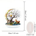 thumbnail image 3 of Taicans Easter Ornament with 2D Printed Acrylic Design,Multicolor 5.7x7.1 Inches for Home office Desk Bookshelf and Dining Table Holiday Decoration Gift, 3 of 6