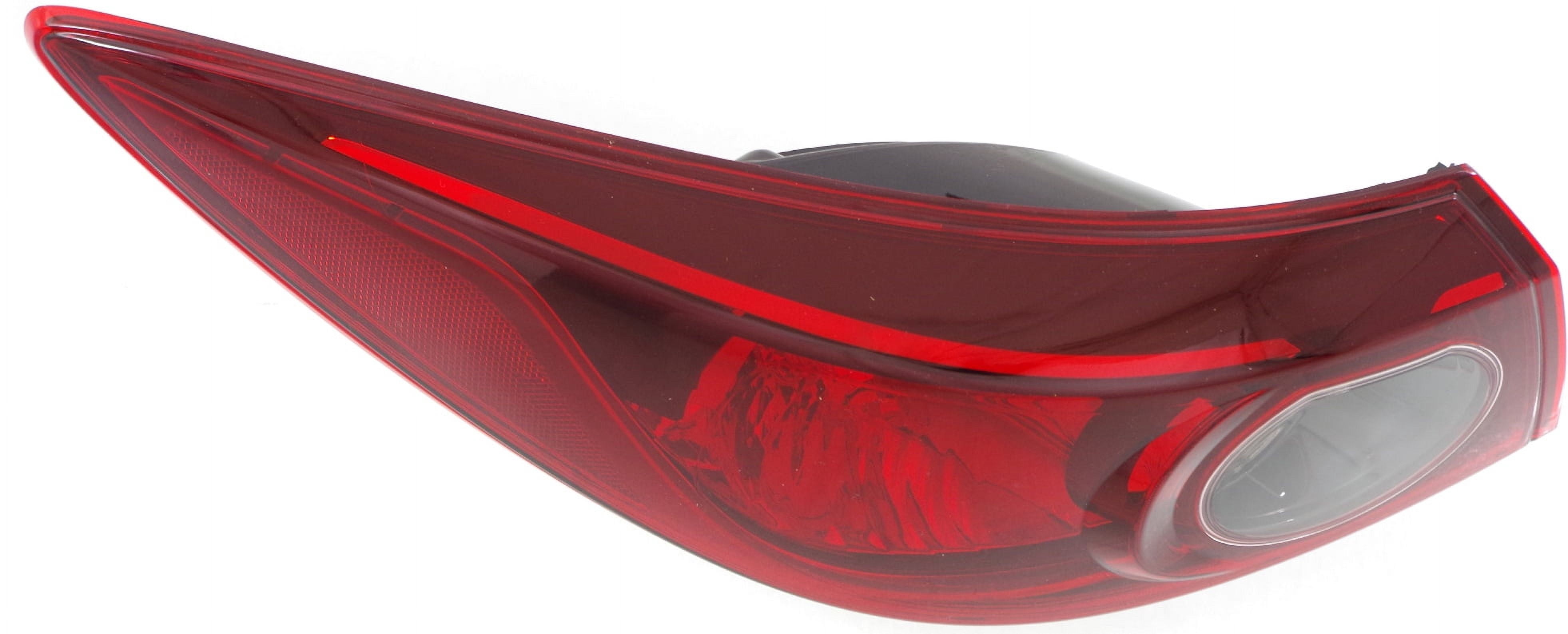 Tail Light Compatible With 2014-2018 Mazda 3 Left Driver Side, Outer With bulb(s)