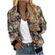 thumbnail image 2 of Sudadera informal de manga larga con capucha y chaquetas para mujer Sudadera holgada de manga larga con cremallera Chaqueta informal de béisbol de punto grueso Chaqueta de poliéster para mujer, 2 of 5