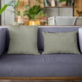 thumbnail image 2 of Plutus Urban Grey Kona Embroydery, Some Shine To This Pattern Luxury Throw Pillow, 2 of 2