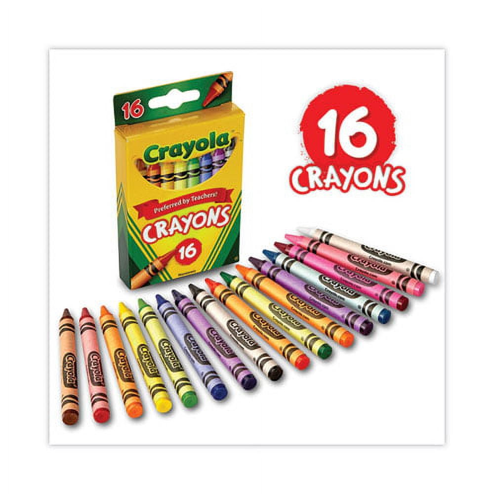 Classic Color Crayons, Peggable Retail Pack, 16 Colors/pack | Bundle of 10 Boxes