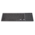 thumbnail image 4 of Con teclado inalámbrico touchpad numérico de 2.4ghz cotón de retroiluminaciónico portátil de rgb inalámbrico y reproducción de reproducción de teclado portátil con panel tálico, 4 of 7